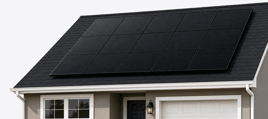 Canadian Solar All Black 450W panels installed on a residential roof